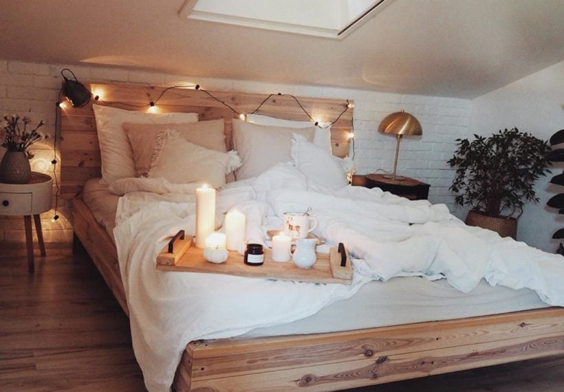 木製ベッドのあるおしゃれな海外インテリア特集