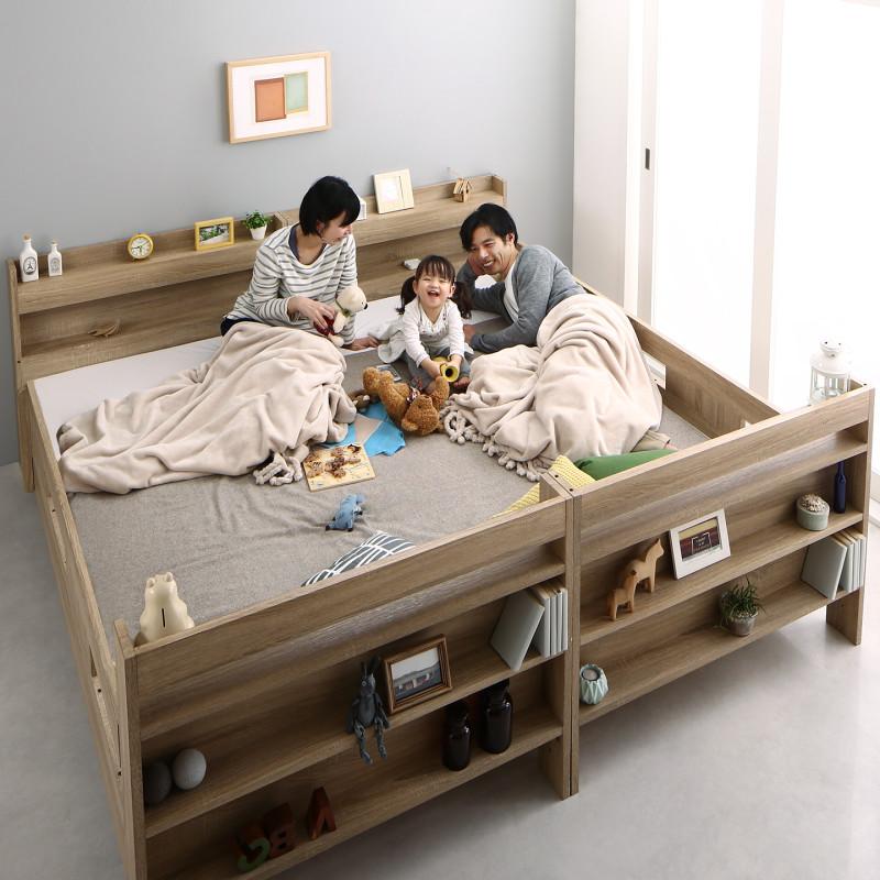4人家族で寝るのに最適なベッド！連結ベッドのサイズと使い方