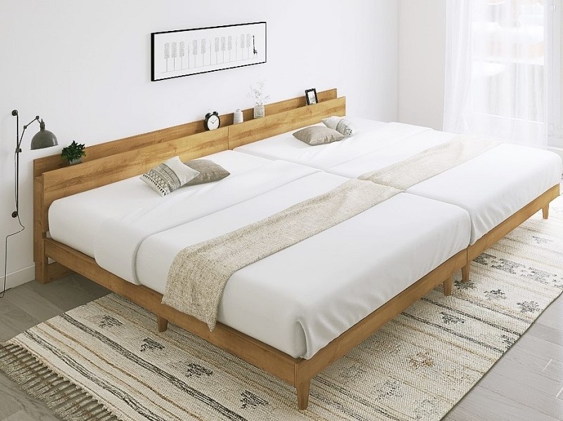 2人用ベッドはセミダブルの2台置きに！サイズ感や注意点を解説