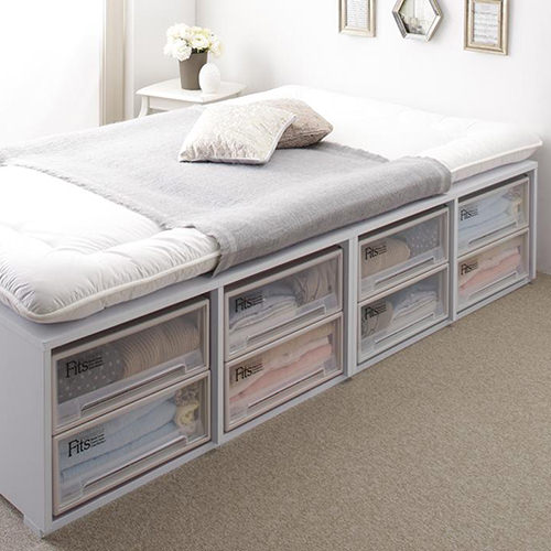 ベッド下スペース広めの収納付きシングルサイズベッド特集 | ベッド