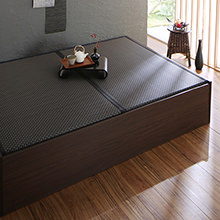 簡単和風スペース 布団が収納できる 美草 小上がり畳連結ベッド ダブル の詳細 日本最大級のベッド通販ベッドスタイル